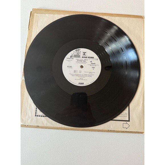 Jethro Tull Thick As A Brick LP 1972 White Label DJ Promo MS 2072 VG Newspaper - Picture 14 of 16